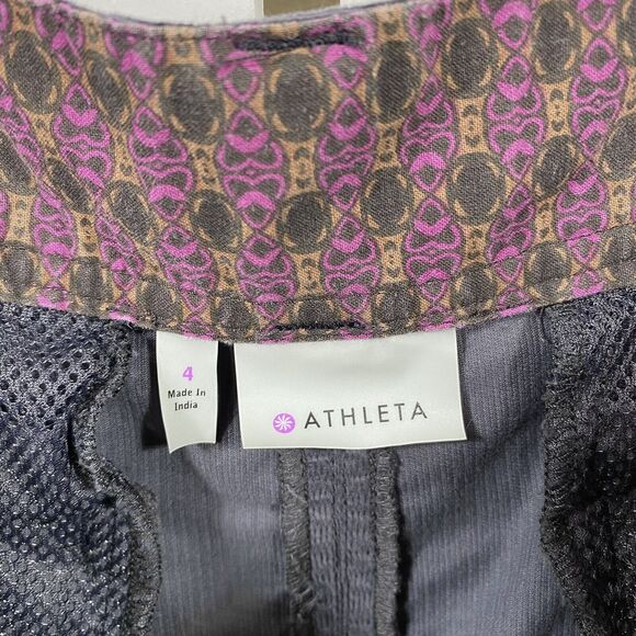 Athleta Gray Whenever Corduroy Skirt A Line Athleisure Snap‎ Drawstring Size 4 - Picture 4 of 7